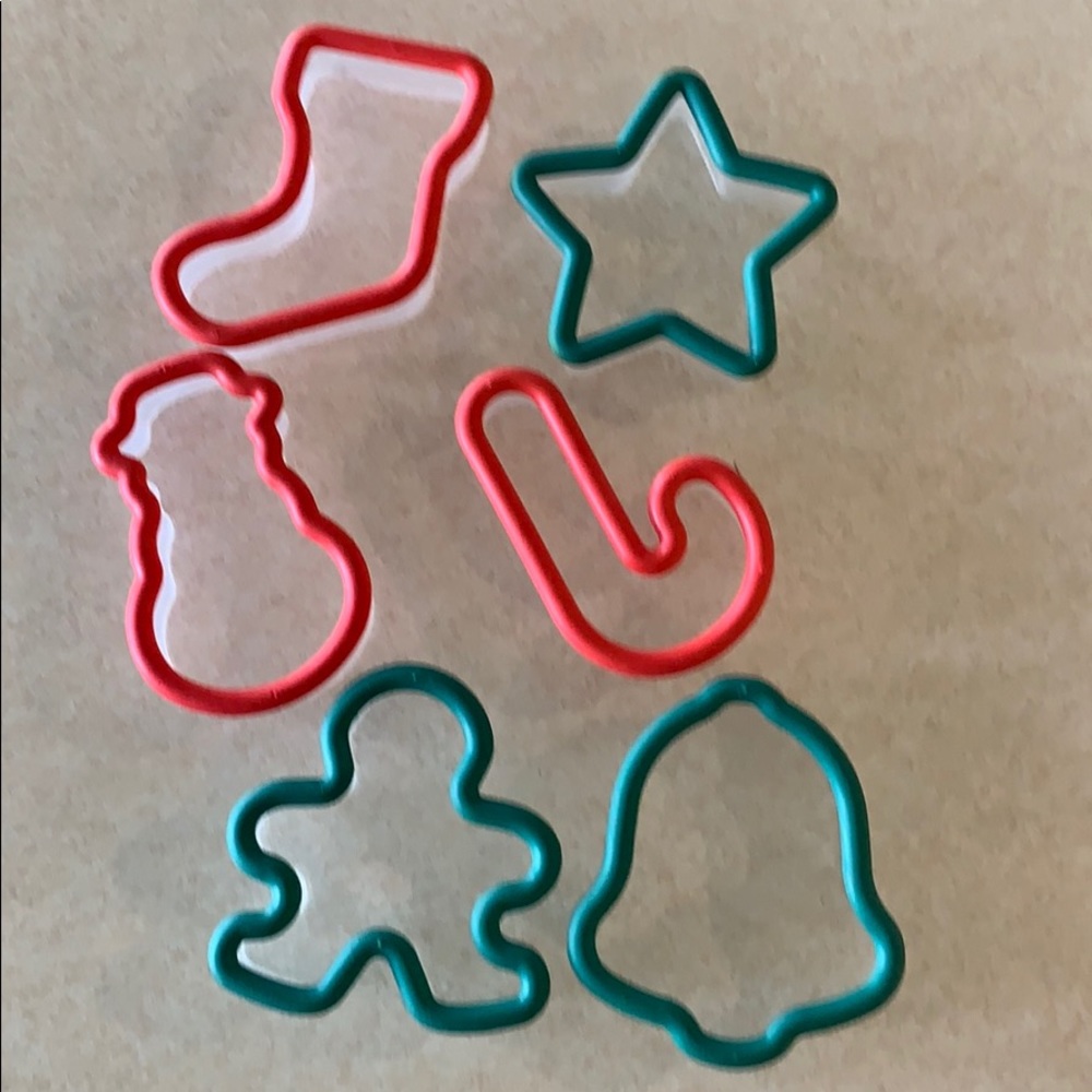 6 pc Xmas cookie cutter set